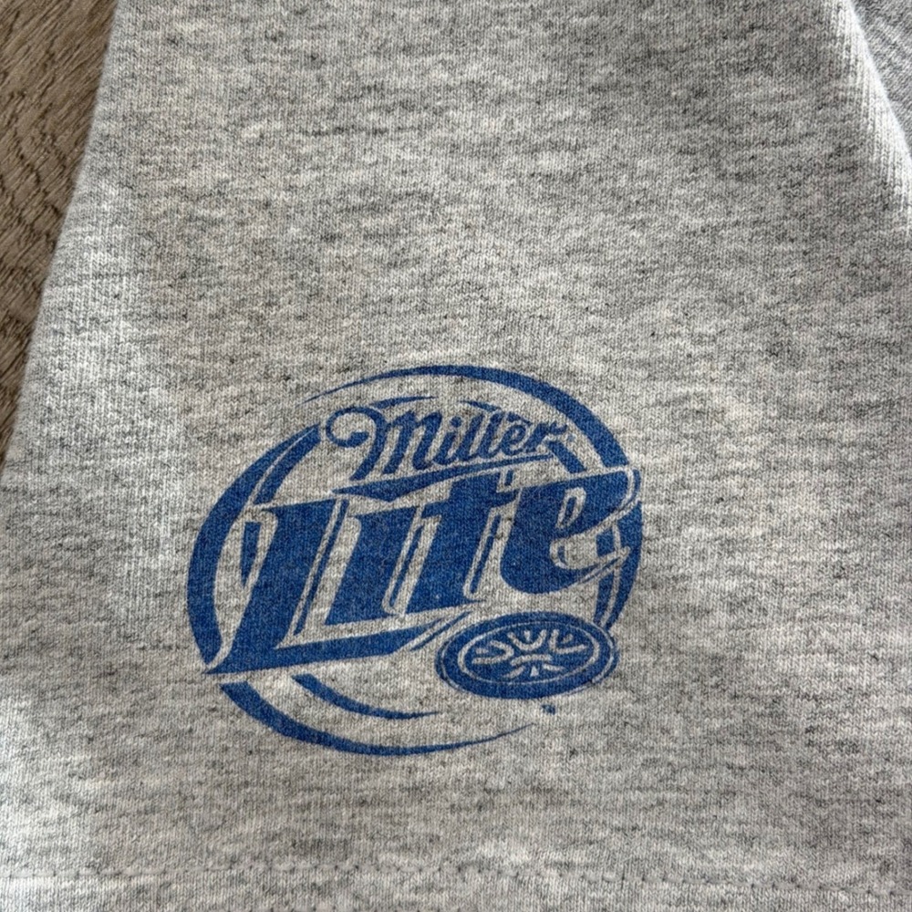 VTG 2006 Miller Lite property of Racing T Shirt Men's XL Grey Fruit of the Loom - Picture 3 of 5